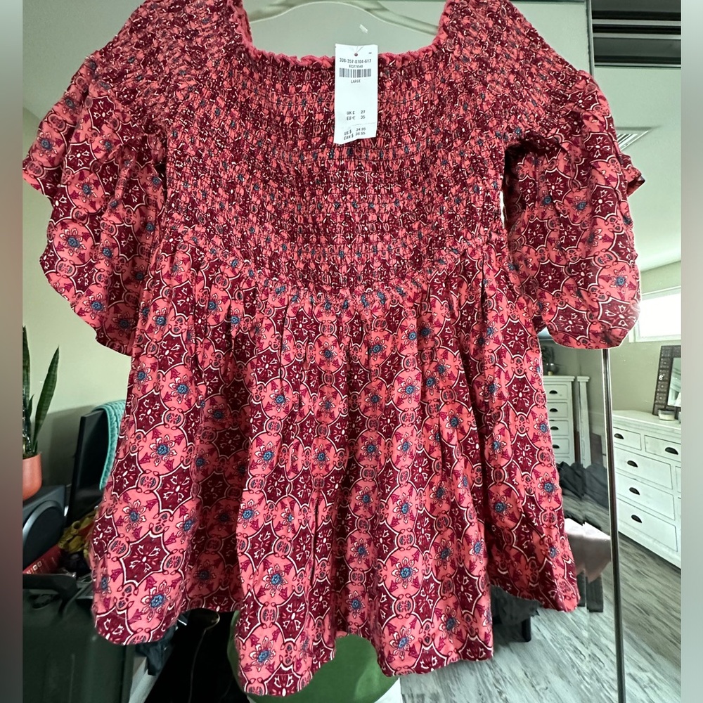 NWT! Hollister ruched peplum.  Can be worn off the shoulder or not.